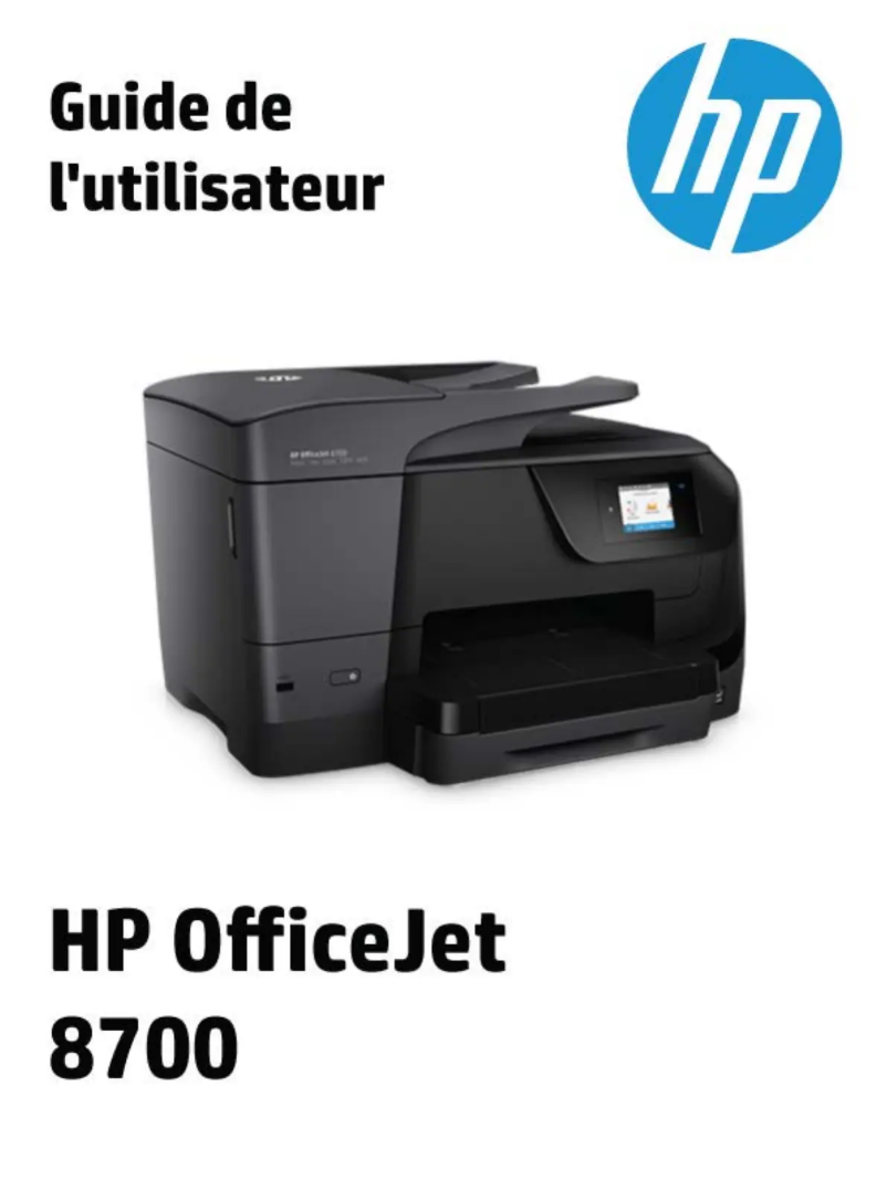 Image de la première page du manuel de l'appareil OfficeJet 8702 All-in-One