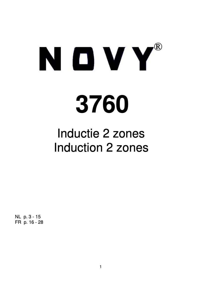 Image de la première page du manuel de l'appareil 3760