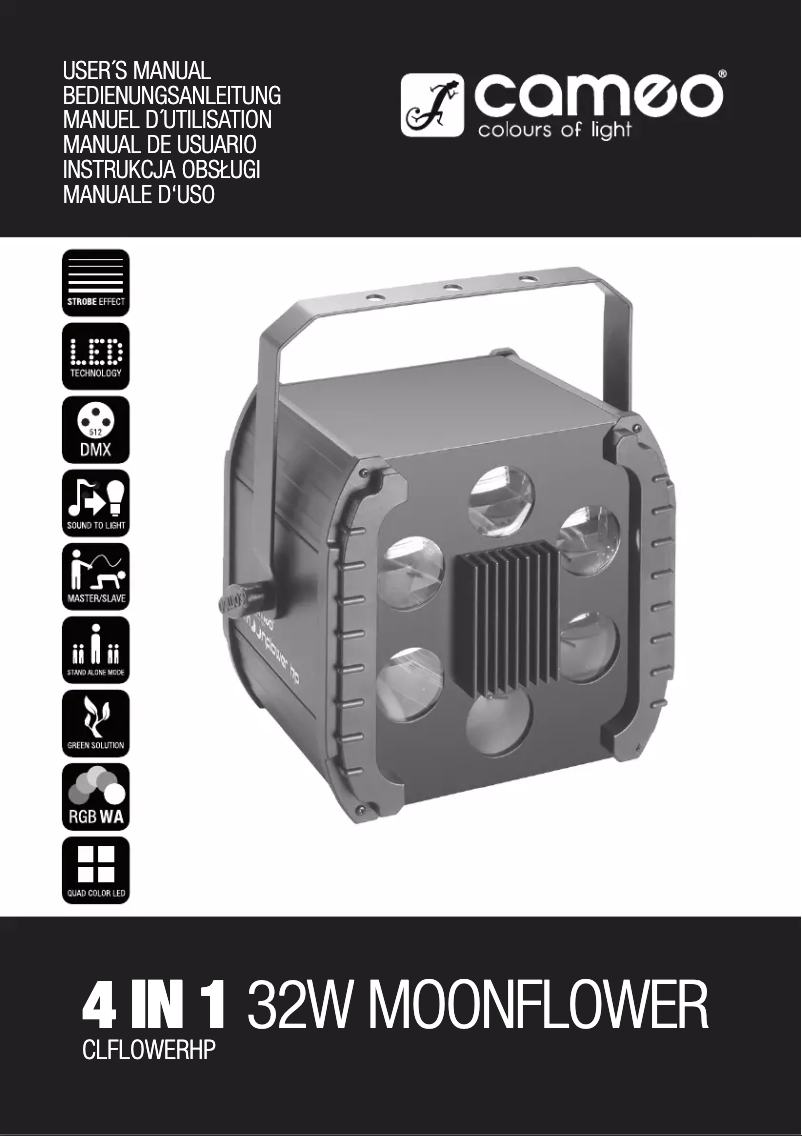 Page n°1 - Manuel utilisateur Cameo Moonflower HP