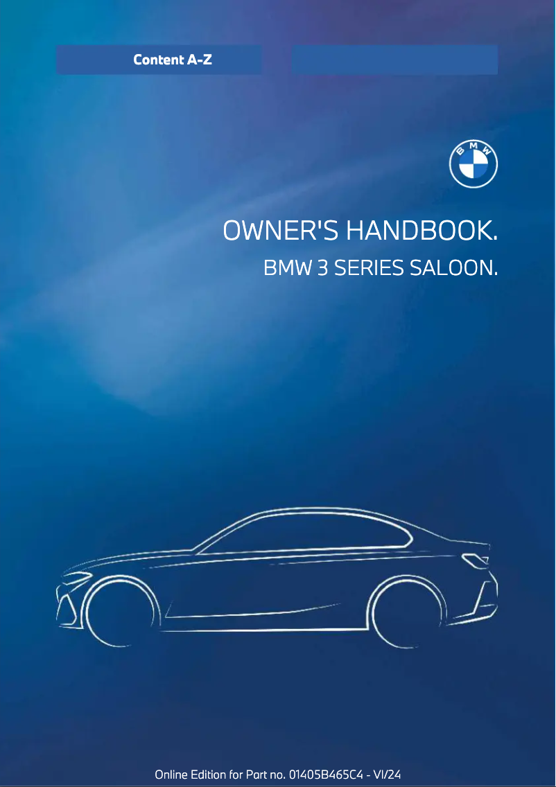 Page 1 de la notice Manuel utilisateur BMW 3 Series (2025)