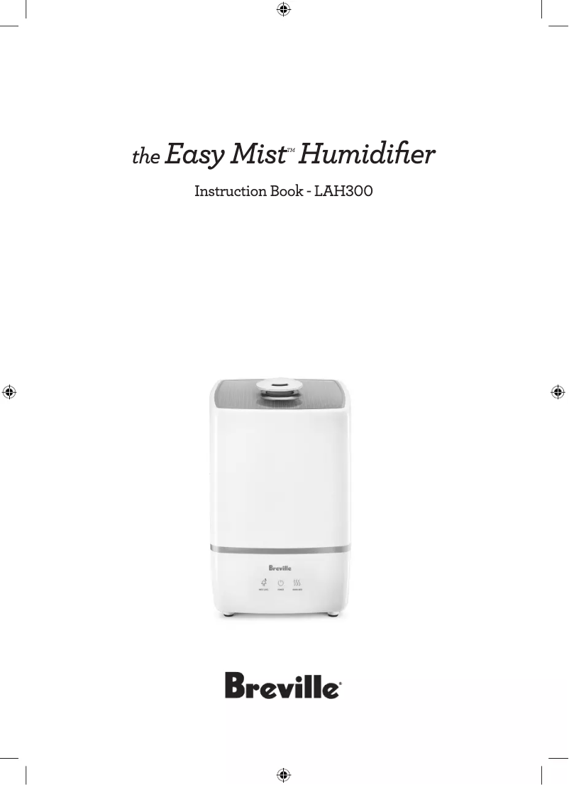Page 1 de la notice Manuel utilisateur Breville The Easy Mist Humidifier LAH300