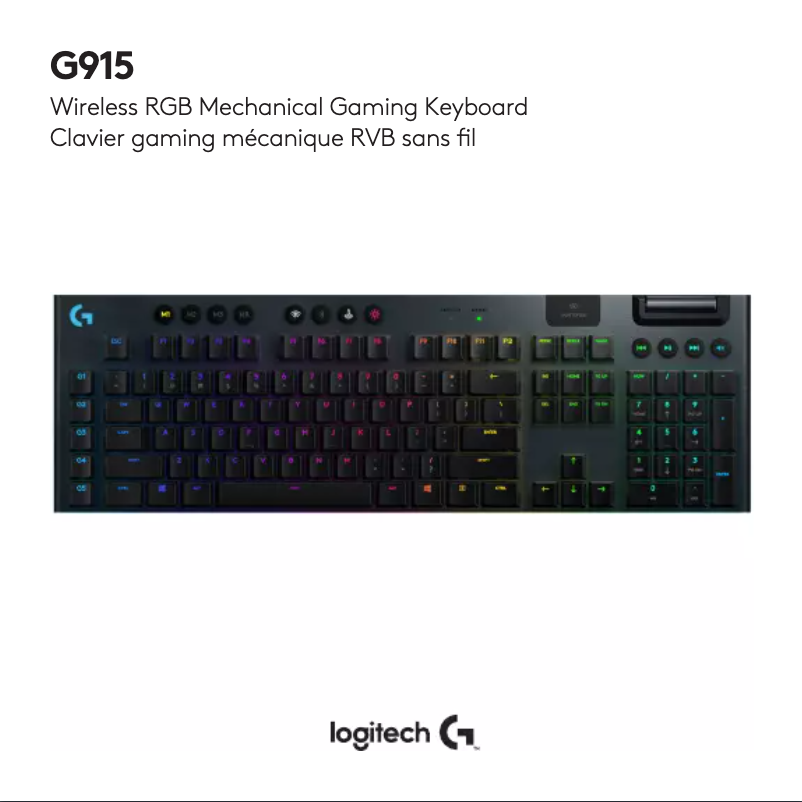 Page 1 de la notice Manuel utilisateur Logitech G915