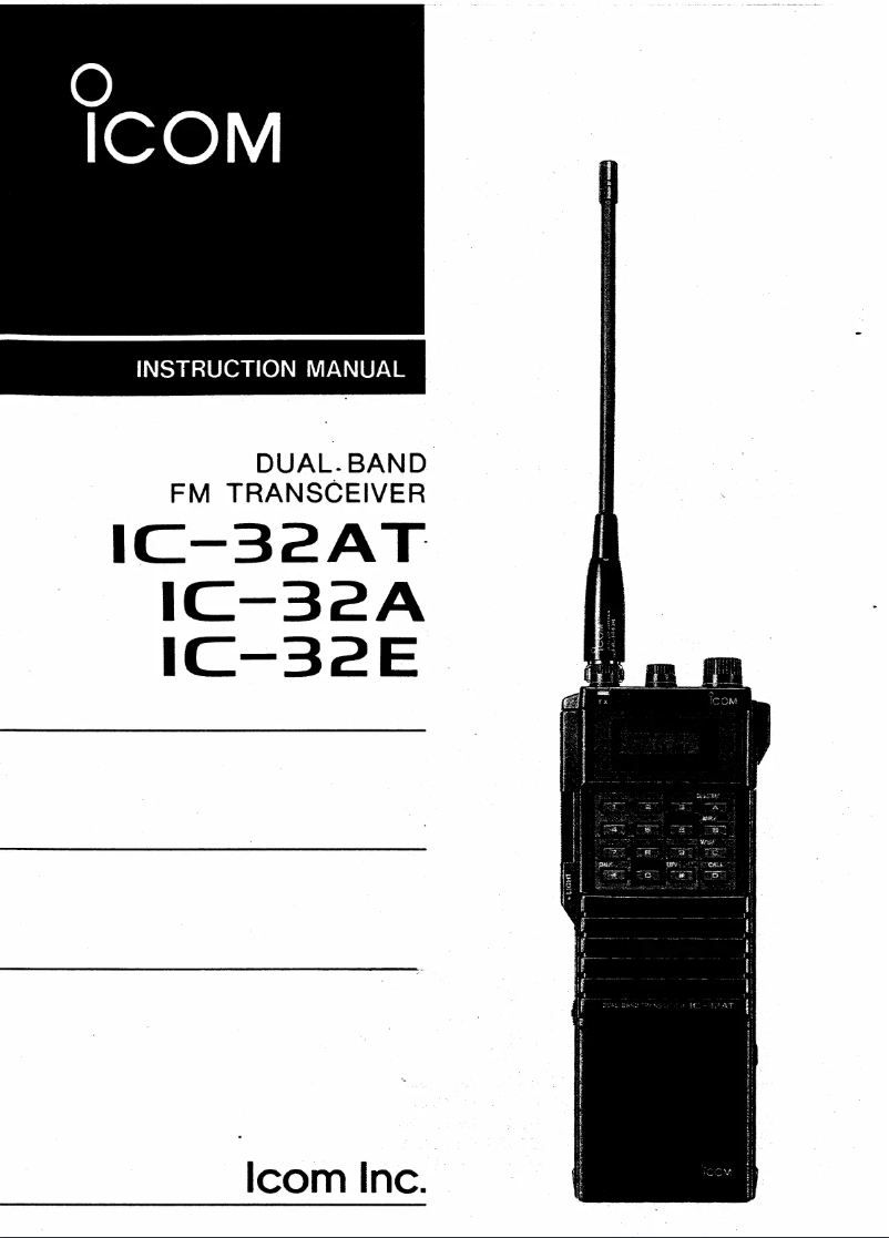 Page 1 de la notice Manuel utilisateur ICOM IC-32AT