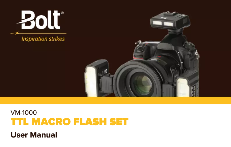 Page 1 de la notice Manuel utilisateur Bolt VM-1020