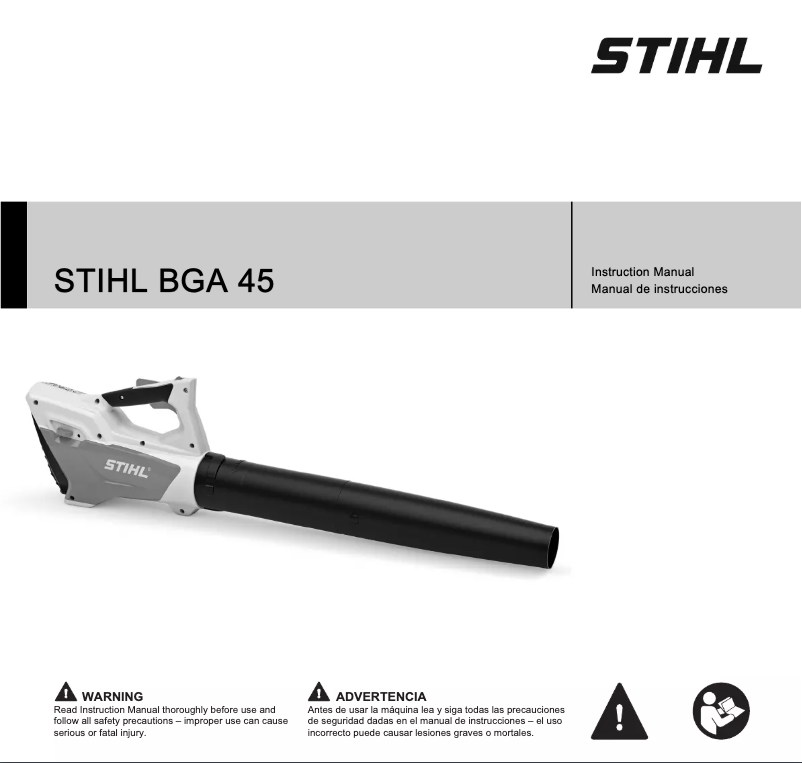 Page n°1 - Manuel utilisateur Stihl BG 45