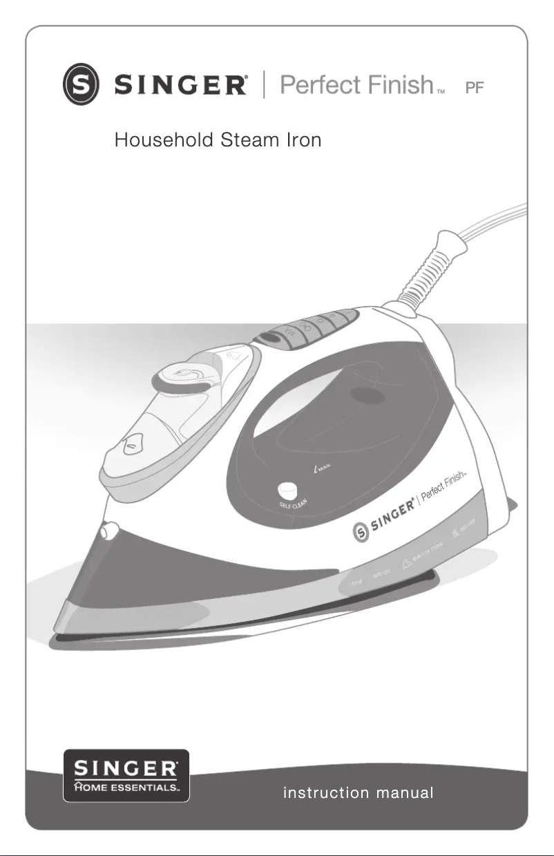 Image de la première page du manuel de l'appareil Perfect Finish