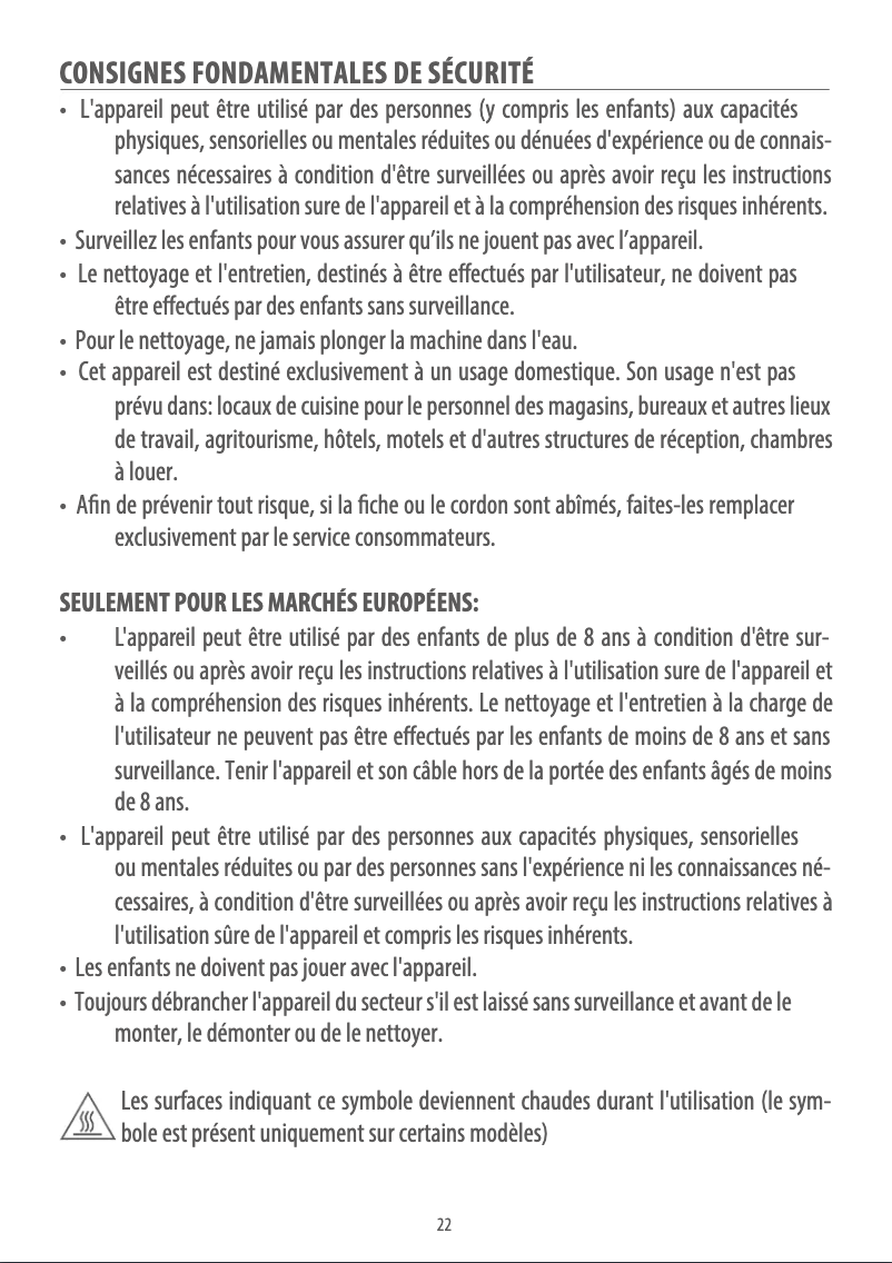 Image de la première page du manuel de l'appareil Distinta Flair KBI3001.GR