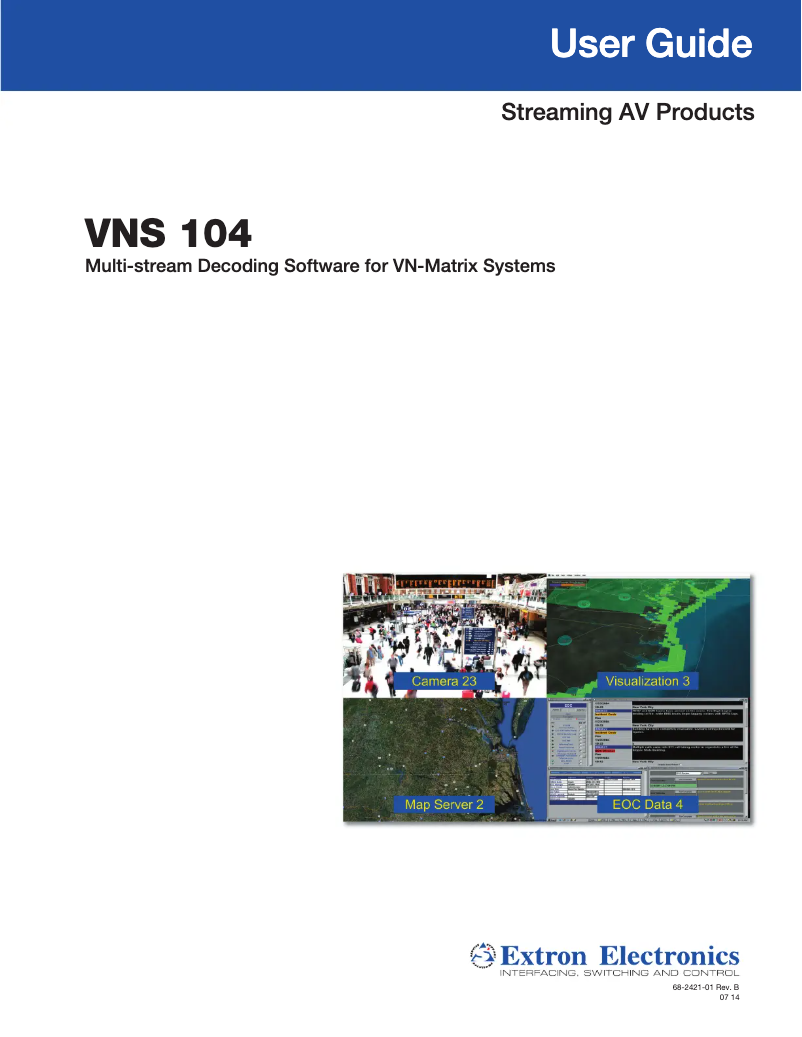 Page n°1 - Manuel utilisateur Extron VNS 104