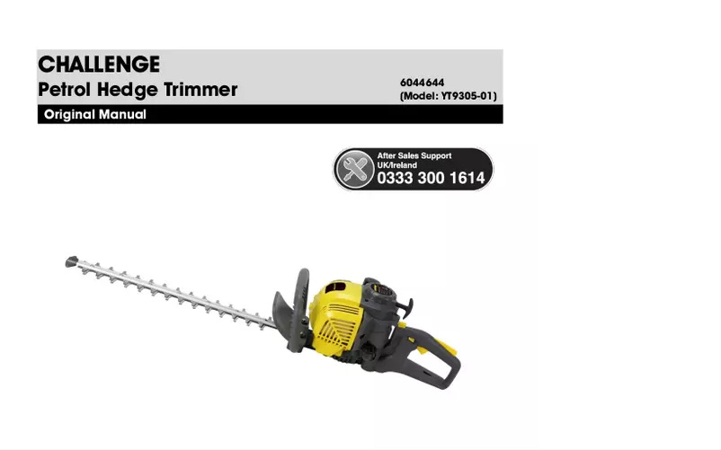 Image de la première page du manuel de l'appareil YT9305-01