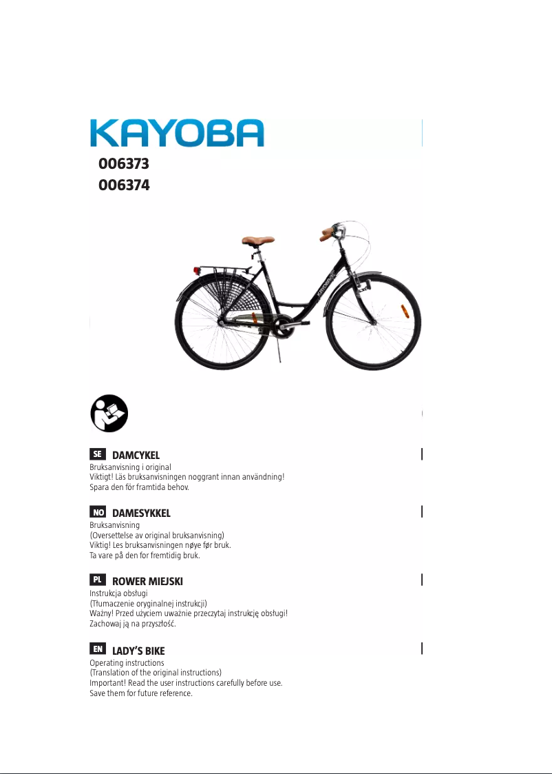 Page 1 de la notice Manuel utilisateur Kayoba 006-373