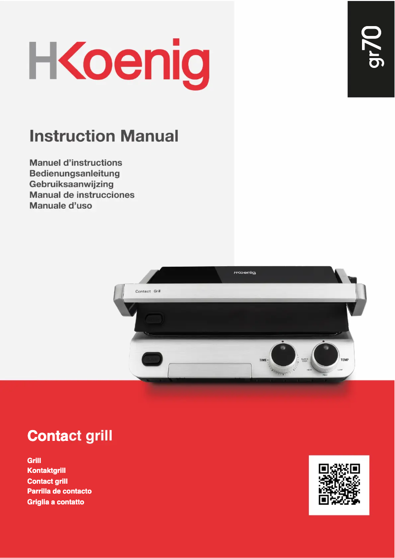 Page n°1 - Manuel utilisateur H.Koenig GR70