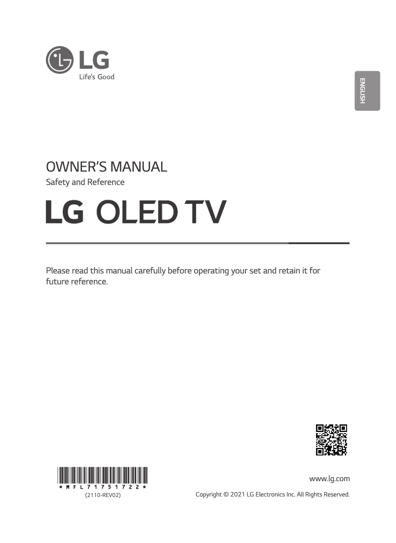Page n°1 - Manuel utilisateur LG OLED65C1PSB