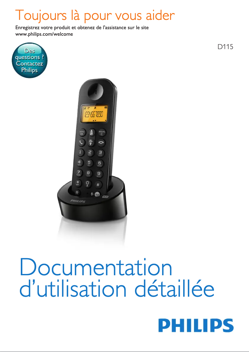 Image de la première page du manuel de l'appareil D115