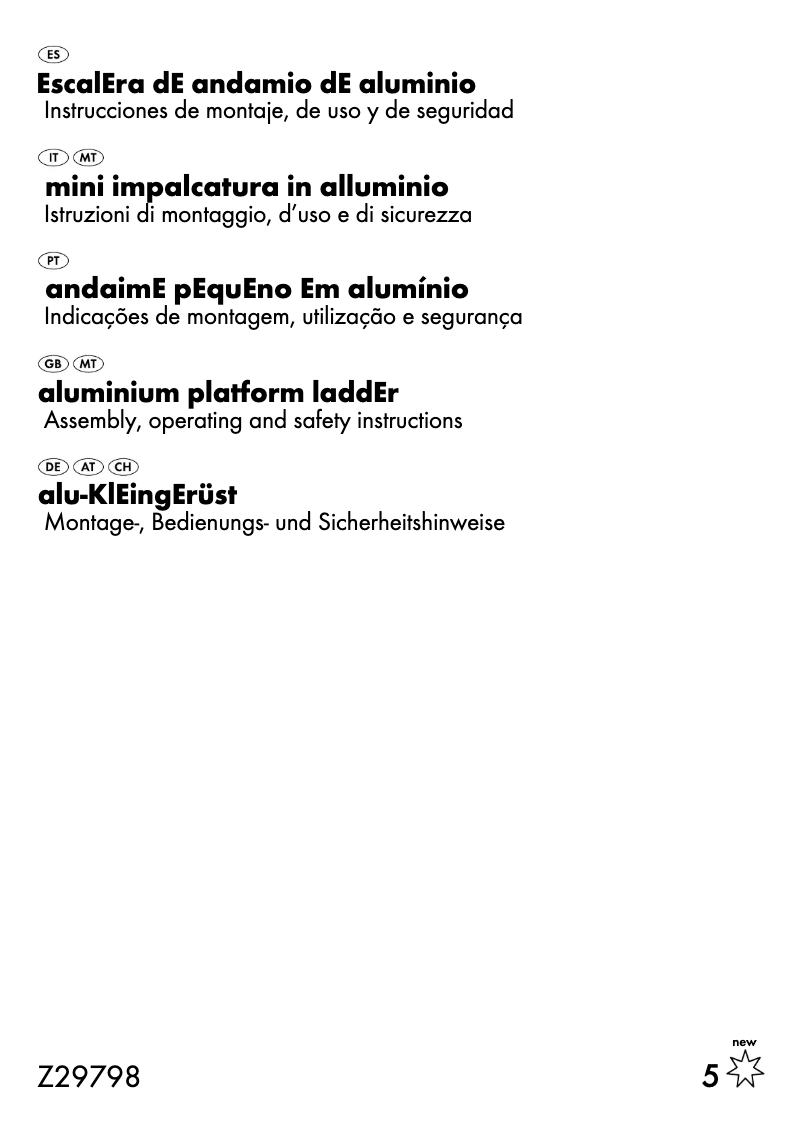 Page 1 de la notice Manuel utilisateur Powerfix Z29798