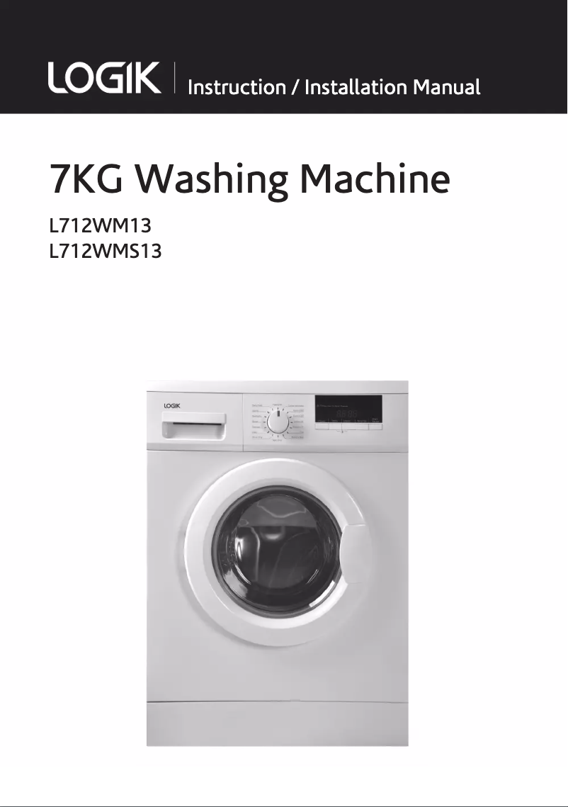Page n°1 - Manuel utilisateur Logik L712WM13