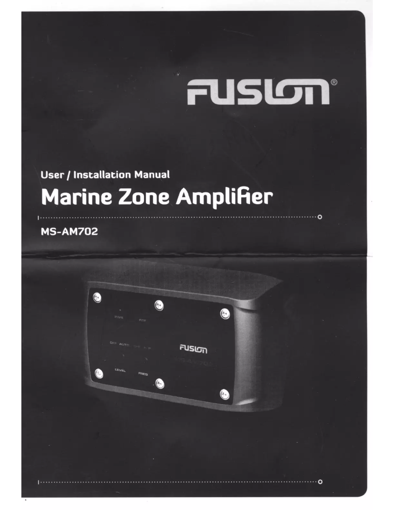 Page 1 de la notice Manuel utilisateur Fusion MS-AM702