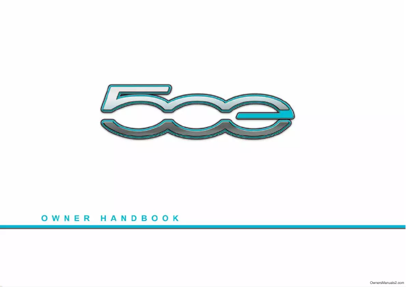 Page 1 de la notice Manuel utilisateur Fiat 500 (2023)