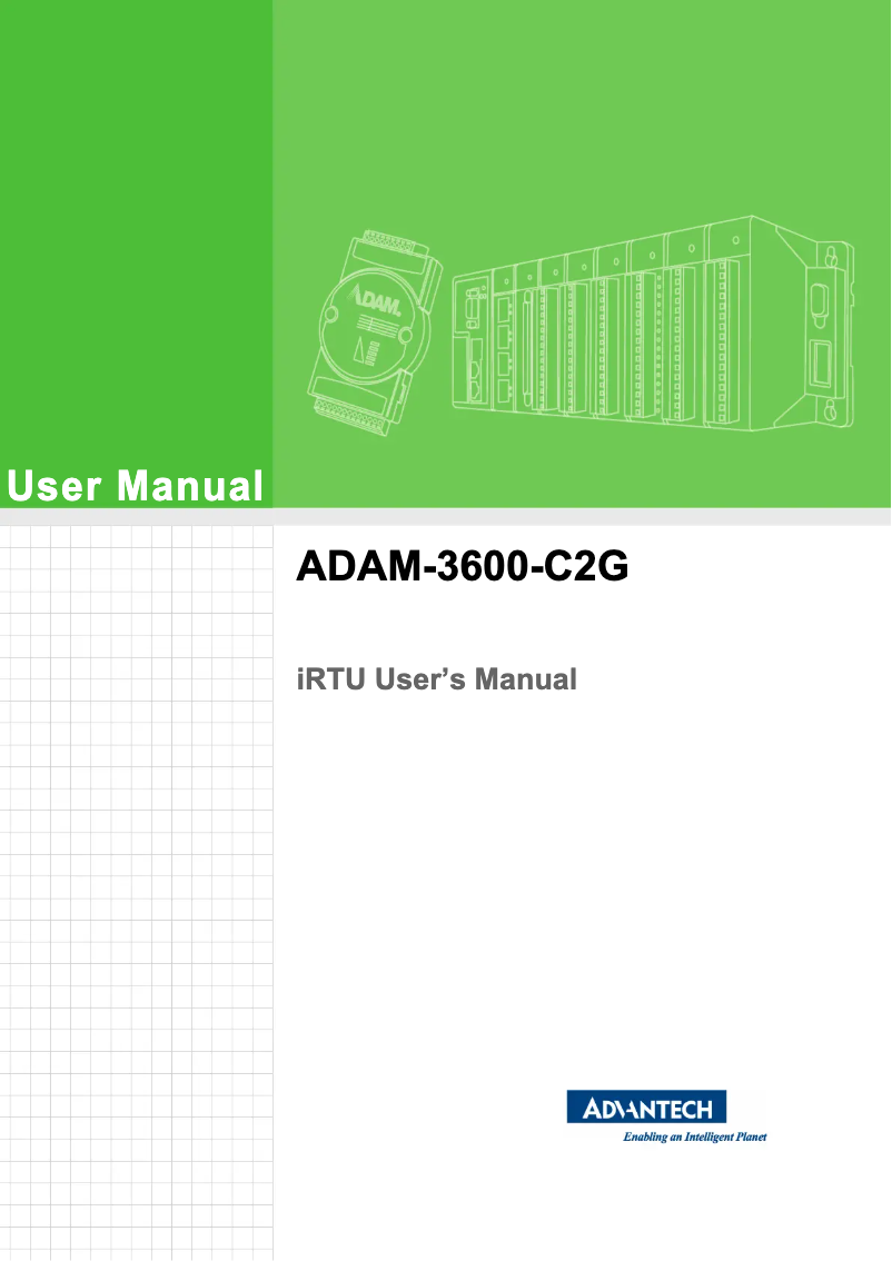 Image de la première page du manuel de l'appareil ADAM-3600-C2GL1A1E