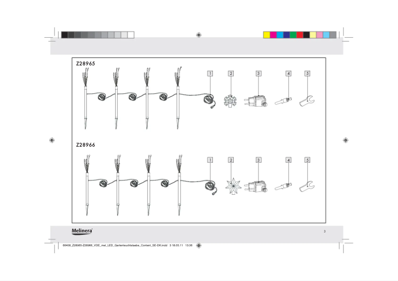 Page 1 de la notice Manuel utilisateur Melinera IAN 66408