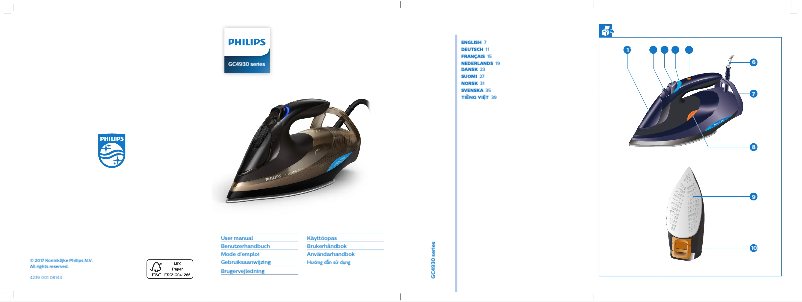 Image de la première page du manuel de l'appareil Azur Advanced OptimalTEMP GC4932