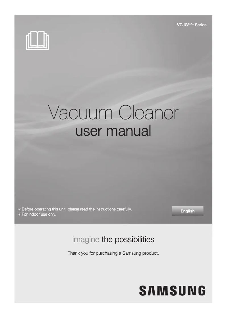 Image de la première page du manuel de l'appareil VCJG05RV