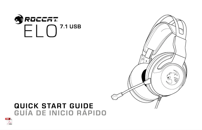 Image de la première page du manuel de l'appareil ELO 7.1 USB