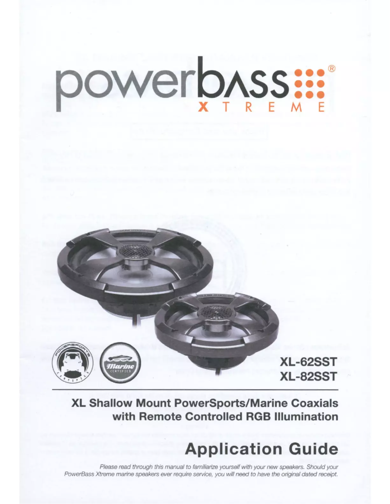 Page n°1 - Manuel utilisateur PowerBass XL-62SST