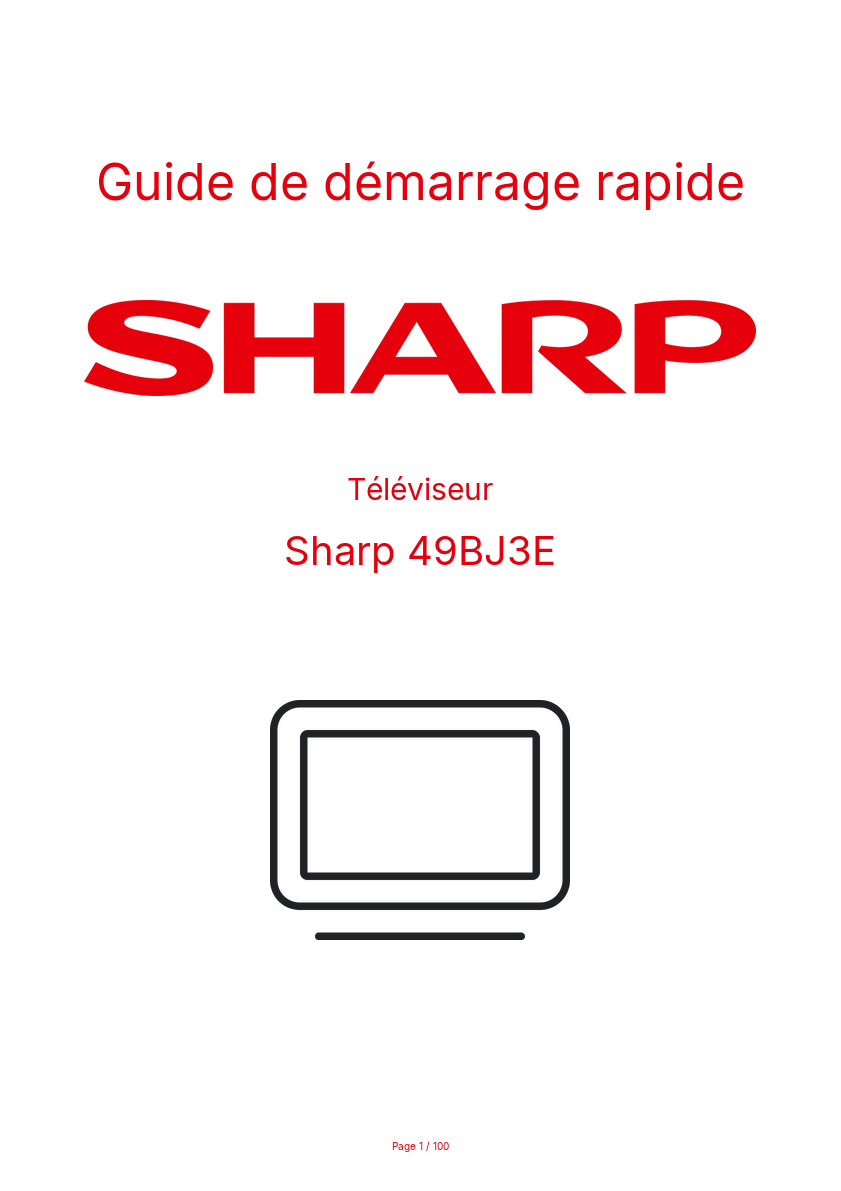 Image de la première page du manuel de l'appareil 49BJ3E