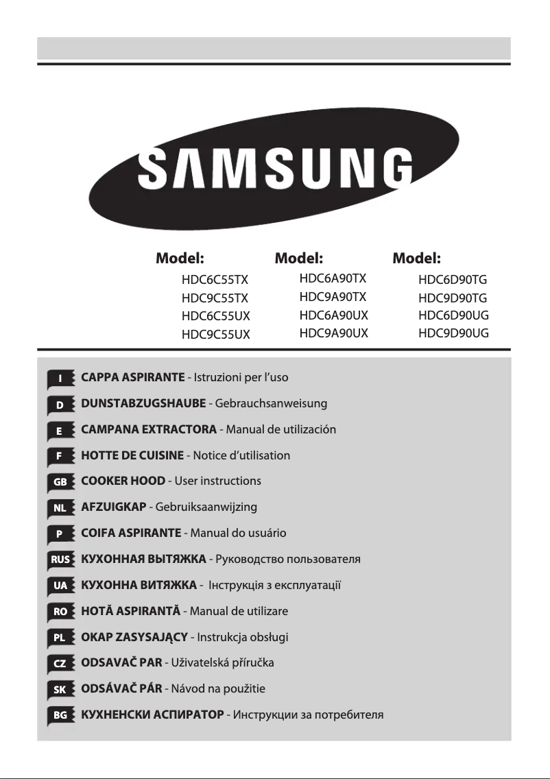 Page n°1 - Manuel utilisateur Samsung HDC9A90UX