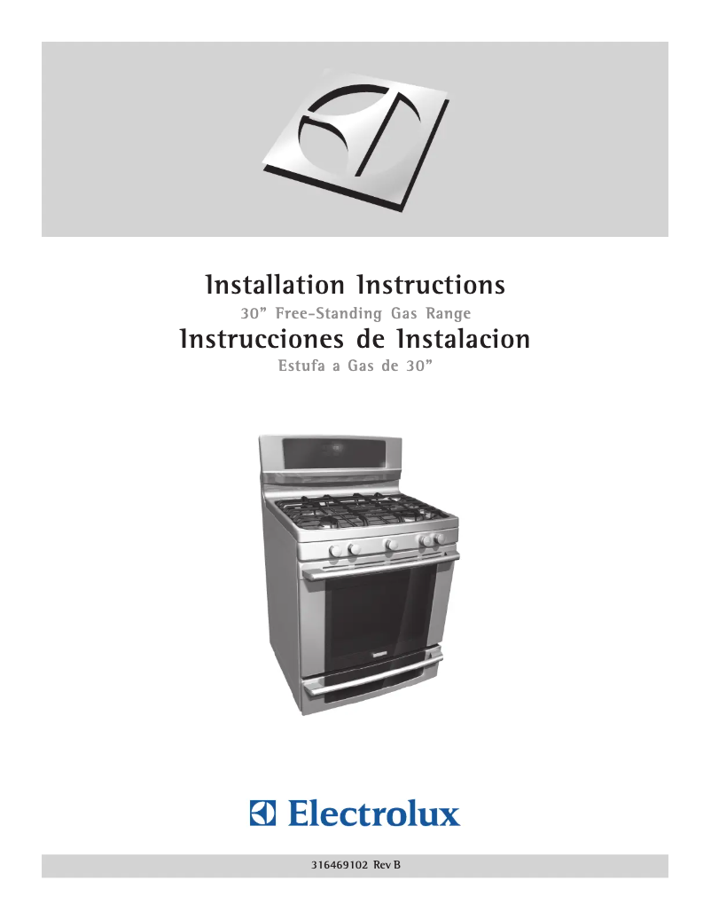 Page 1 de la notice Guide d'installation Electrolux EW30GF65GB