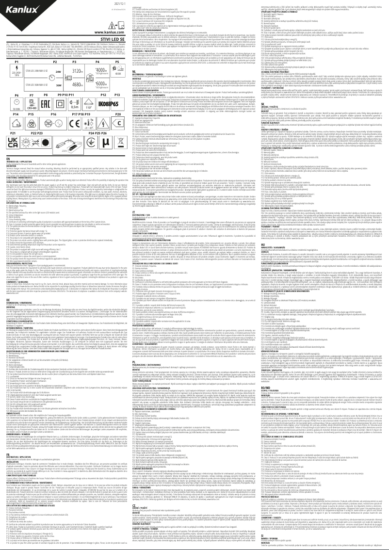 Page 1 de la notice Manuel utilisateur Kanlux VARSO LED 18W-NW-L