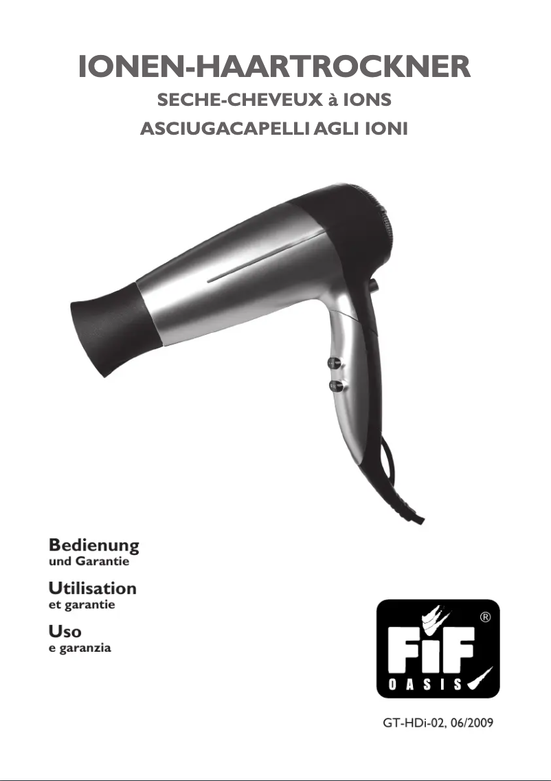 Page n°1 - Manuel utilisateur FiF GT-HDI-02