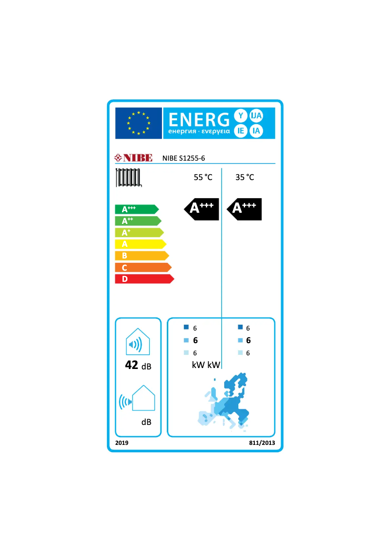 Page 1 de la notice Guide d'installation Nibe S1255-16