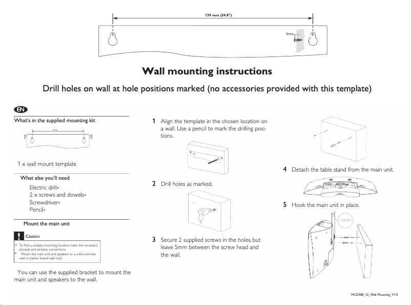 Página 1 del manual Manual de usuario Philips MCD388