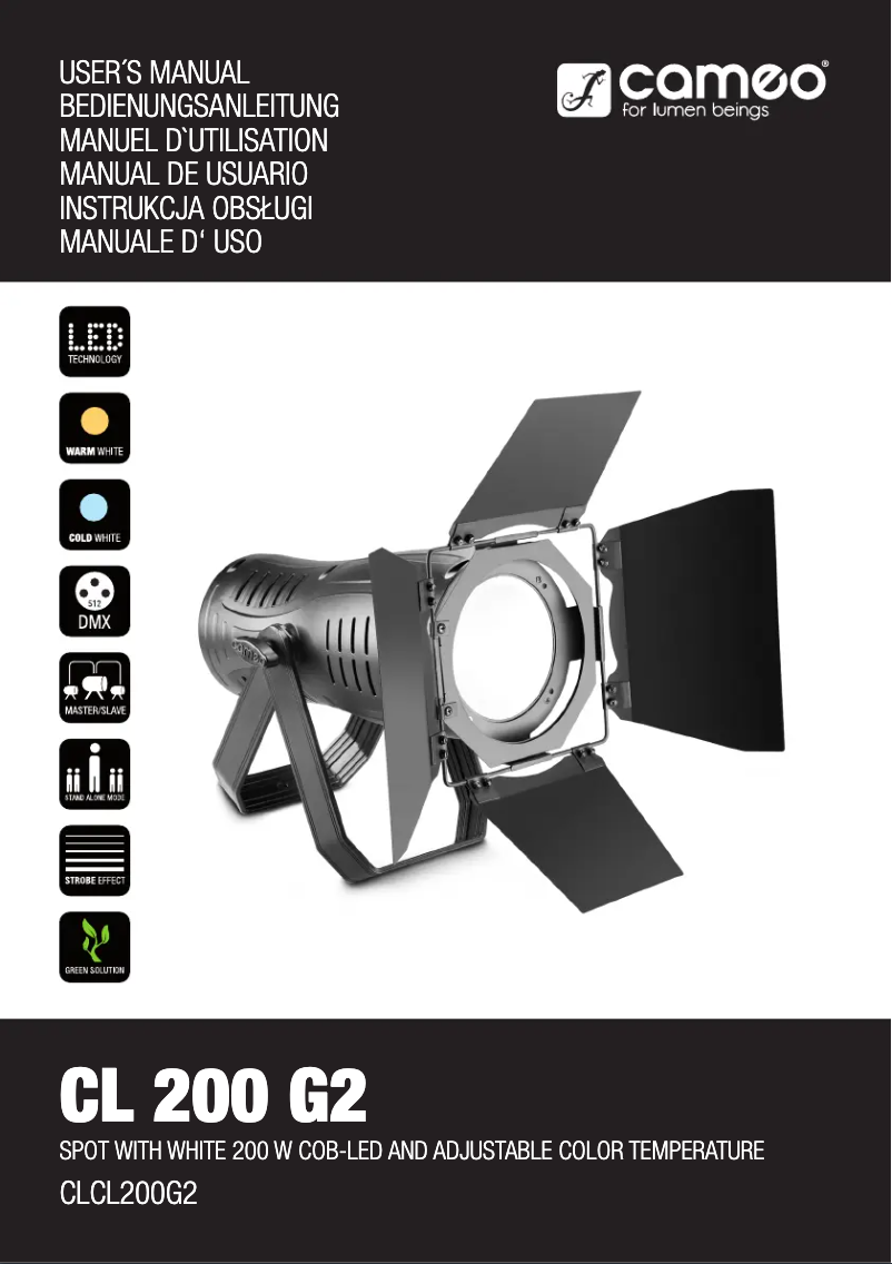 Image de la première page du manuel de l'appareil CL 200 G2