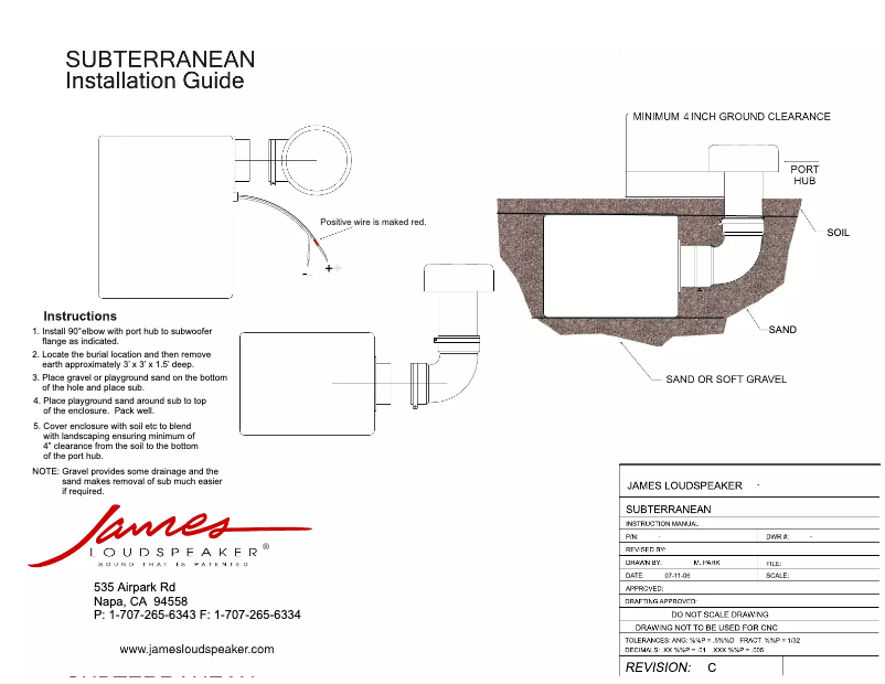 Page 1 de la notice Manuel utilisateur James 151ST70