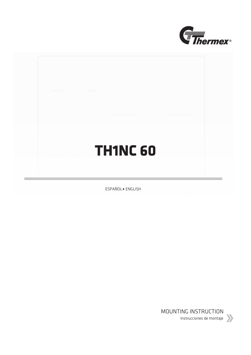 Image de la première page du manuel de l'appareil TH1INC 60