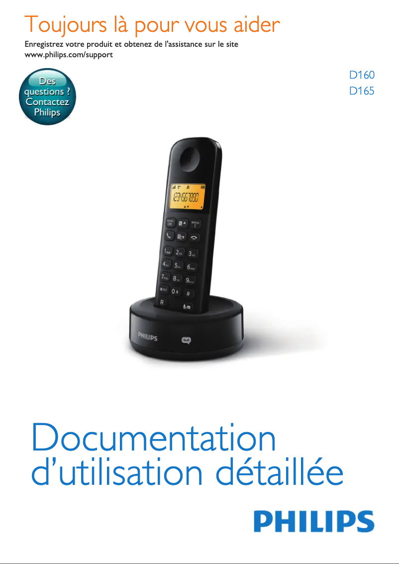 Image de la première page du manuel de l'appareil D160