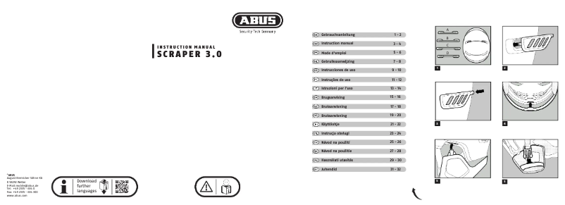 Imagen de la primera página del manual del dispositivo Scraper 3.0