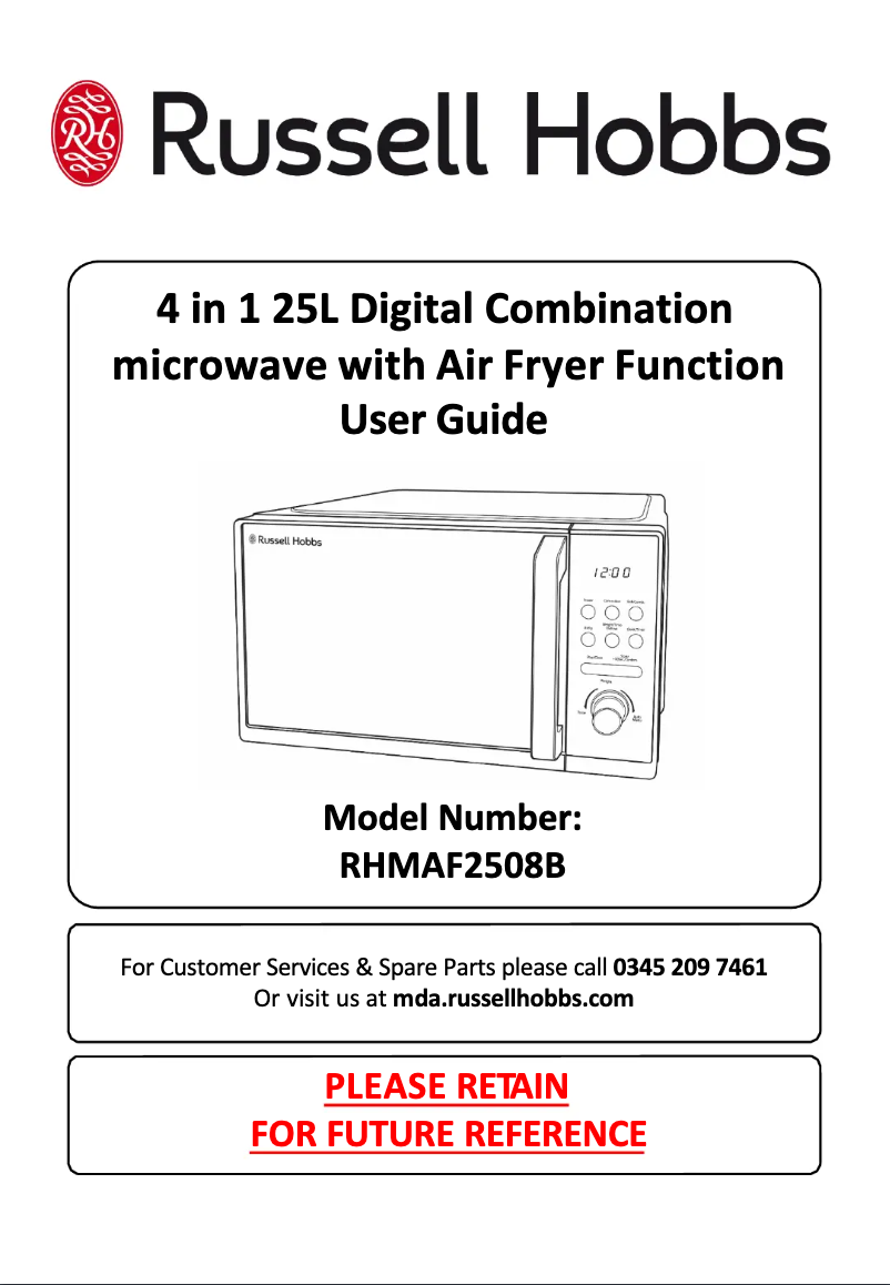 Image de la première page du manuel de l'appareil RHMAF2508B
