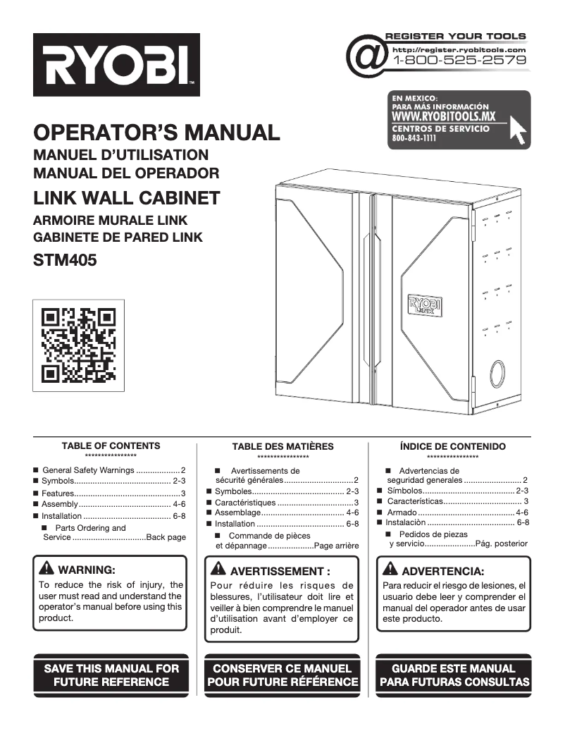 Image de la première page du manuel de l'appareil STM405
