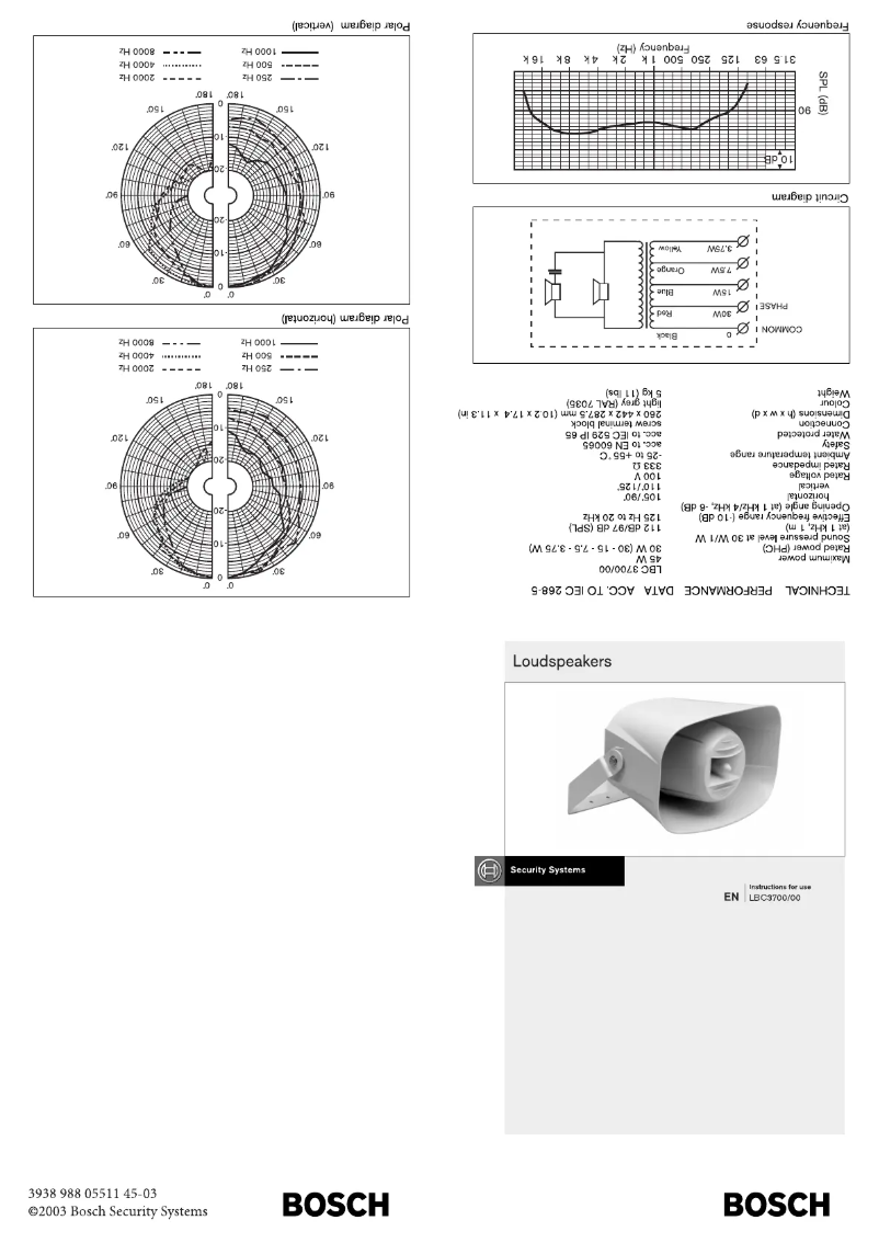 Image de la première page du manuel de l'appareil LBC 3700/00