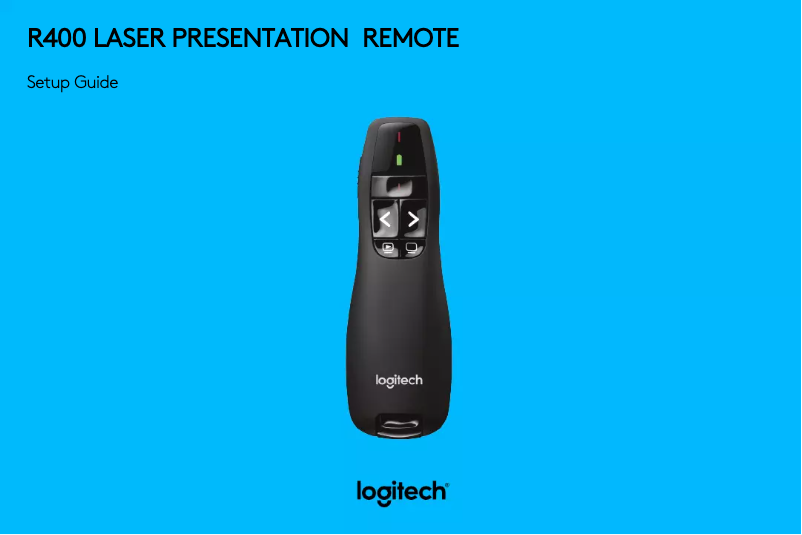 Page 1 de la notice Manuel utilisateur Logitech R400