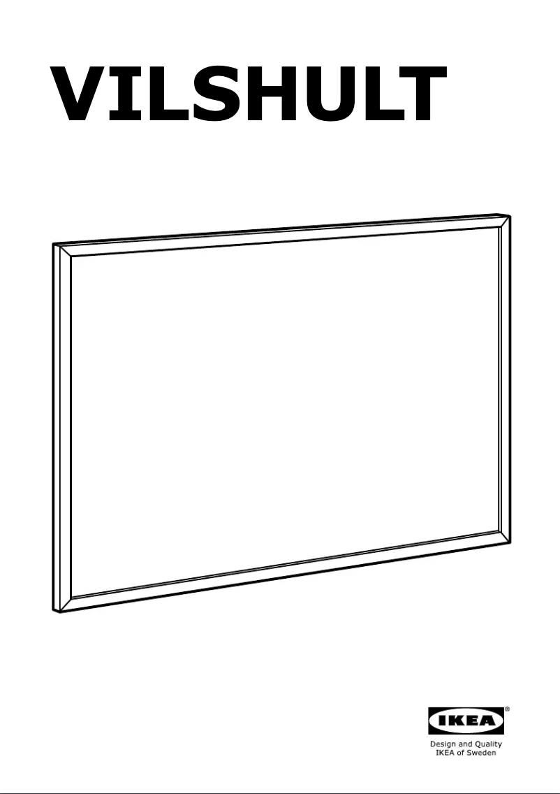 Page 1 de la notice Manuel utilisateur Ikea VILSHULT (57x77)