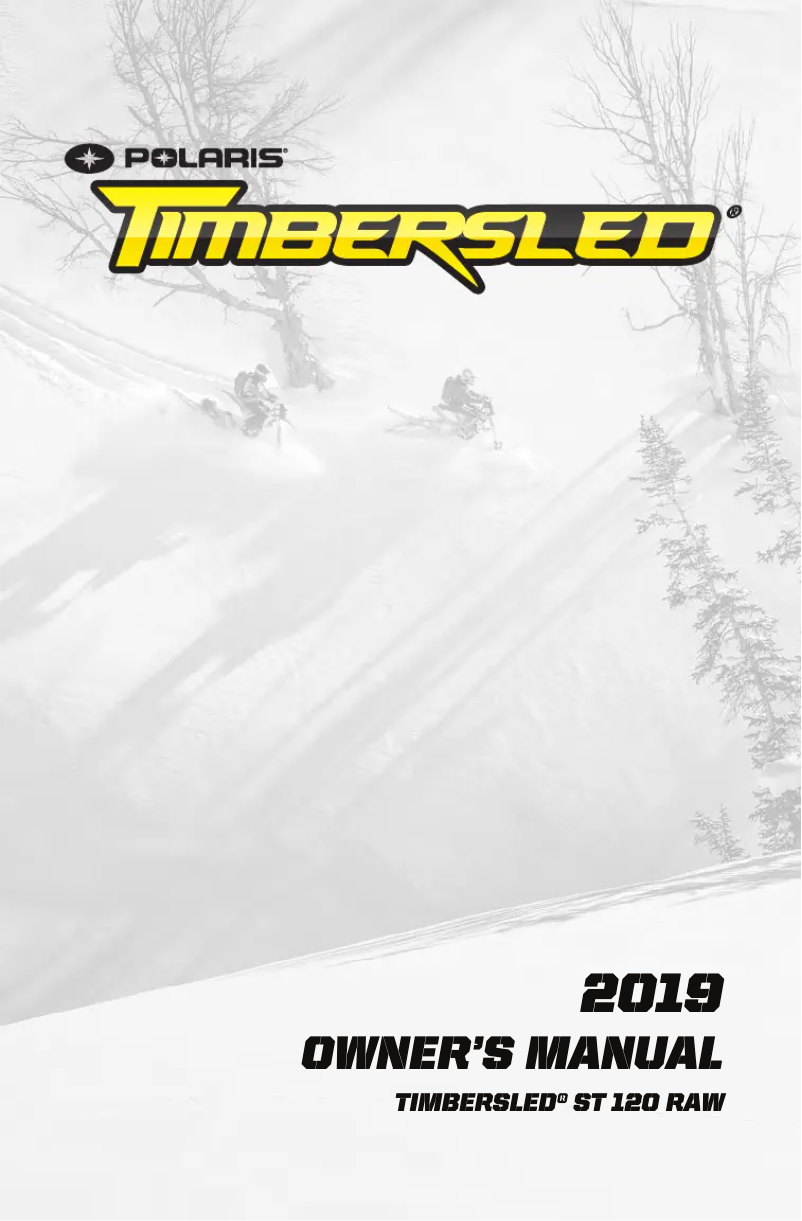 Page n°1 - Manuel utilisateur Timbersled ST 120 RAW (2019)