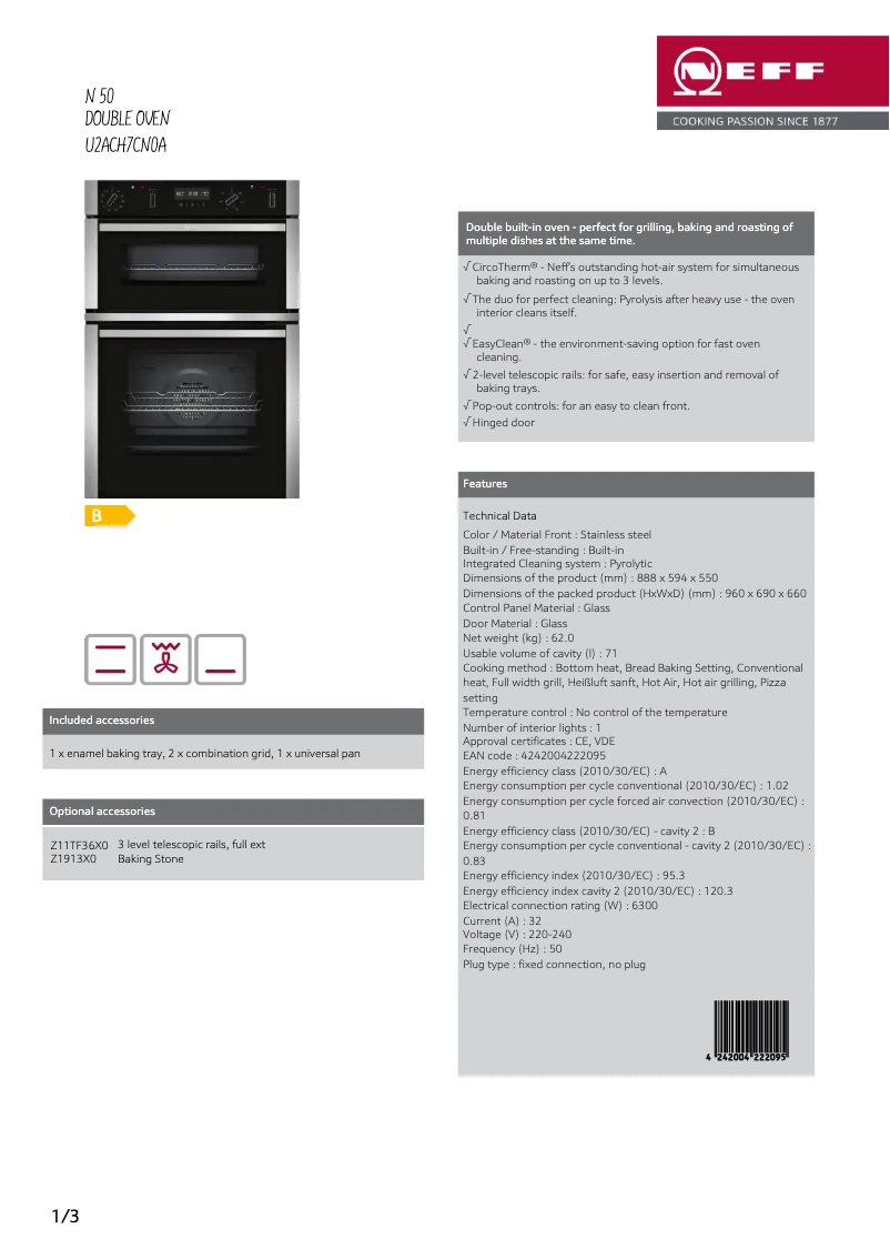 Image de la première page du manuel de l'appareil U2ACH7CN0A