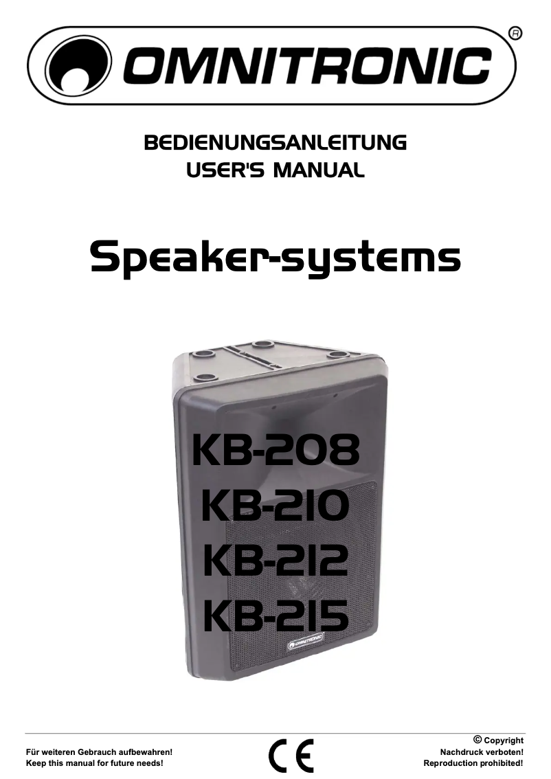 Imagen de la primera página del manual del dispositivo KB-210