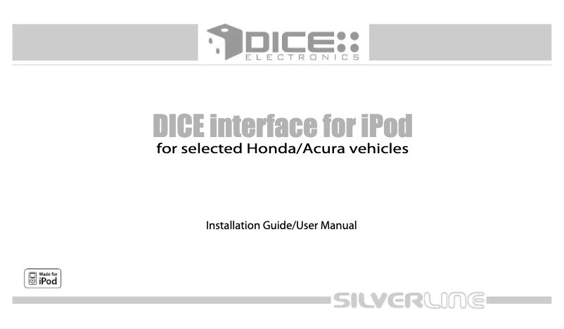 Image de la première page du manuel de l'appareil I-Honda-R2