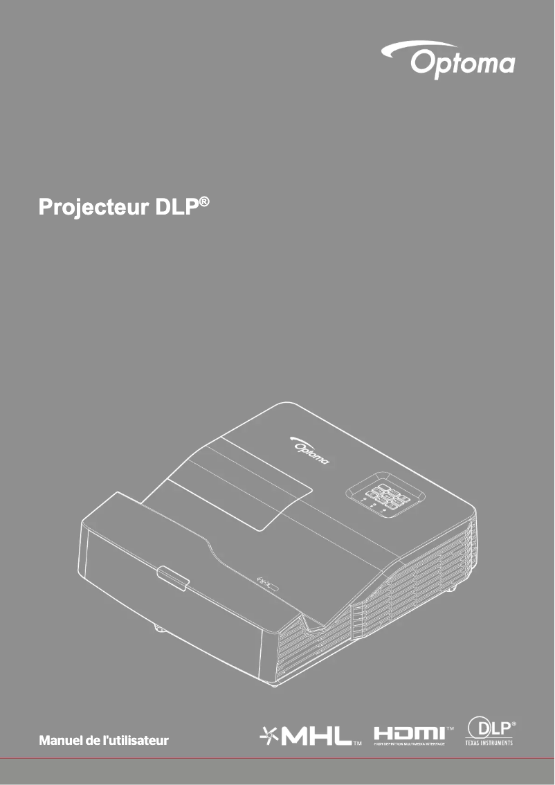 Page n°1 - Manuel utilisateur Optoma EH330UST