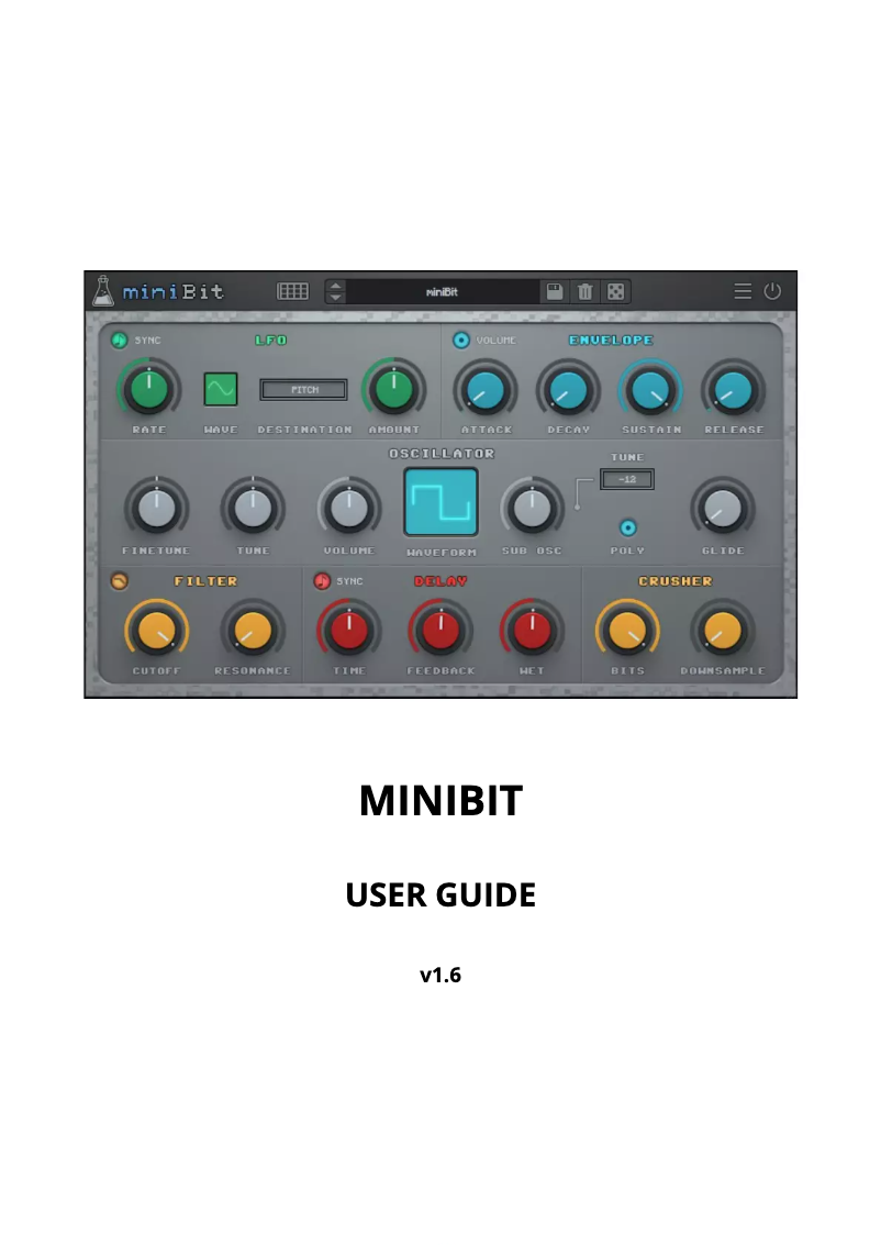 Page n°1 - Manuel utilisateur AudioThing miniBit